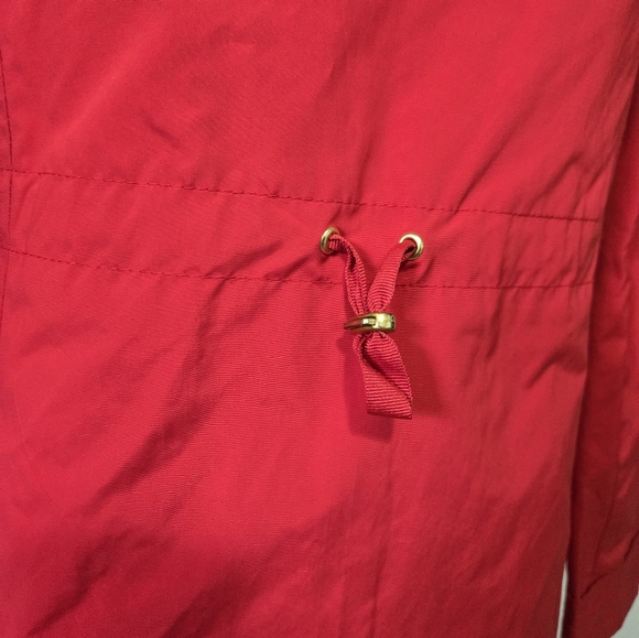 Cole Haan Red Hooded Quilt Lined Jacket. Size XS - Picture 5 of 13